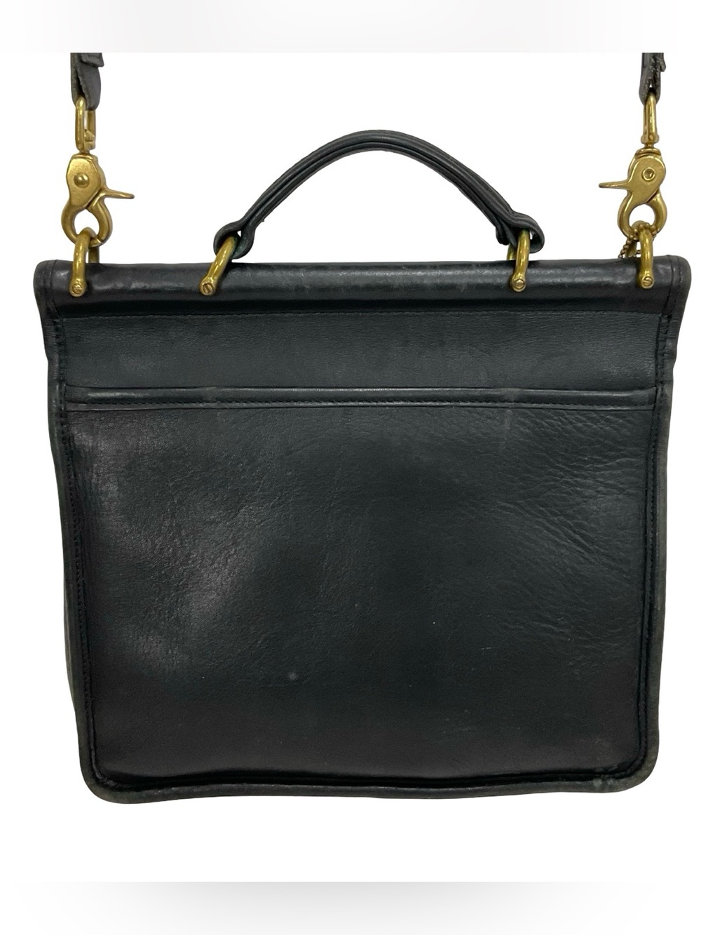 Vintage  Coach Black Willis Satchel Crossbody Bag 1990’s - Picture 3 of 16